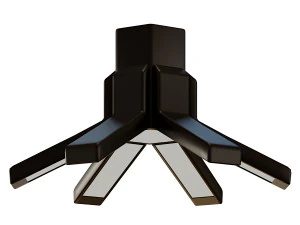 L&Acirc;MPADA DE TETO M&Eacute;DIA ASTER PRETA DE ROBERTO FAVARETTO Modelo 3D