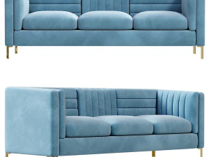 3-місний диван Честерфілд 3D Модель