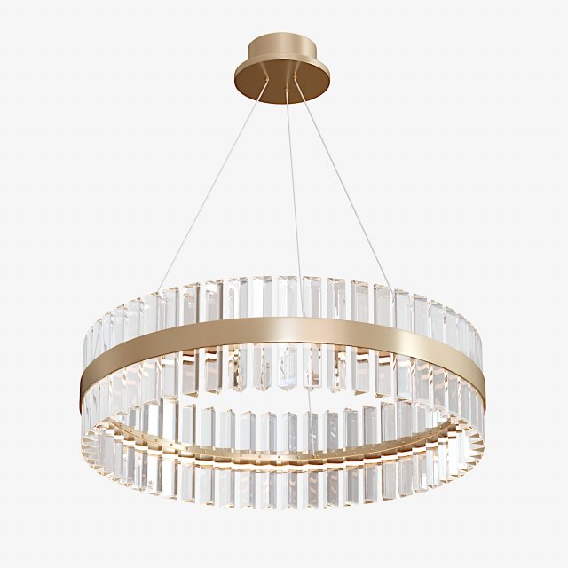GOLD CRYSTAL CHANDELIER 3D मॉडल .c4d .max .obj .3ds .fbx .stl .blend 