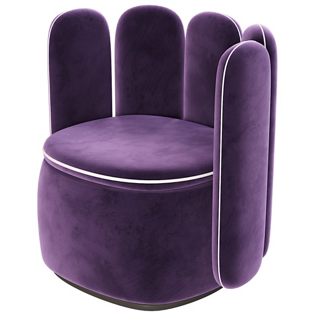 Armchair De Sede 3D Model .c4d .max .obj .3ds .fbx .stl .blend 