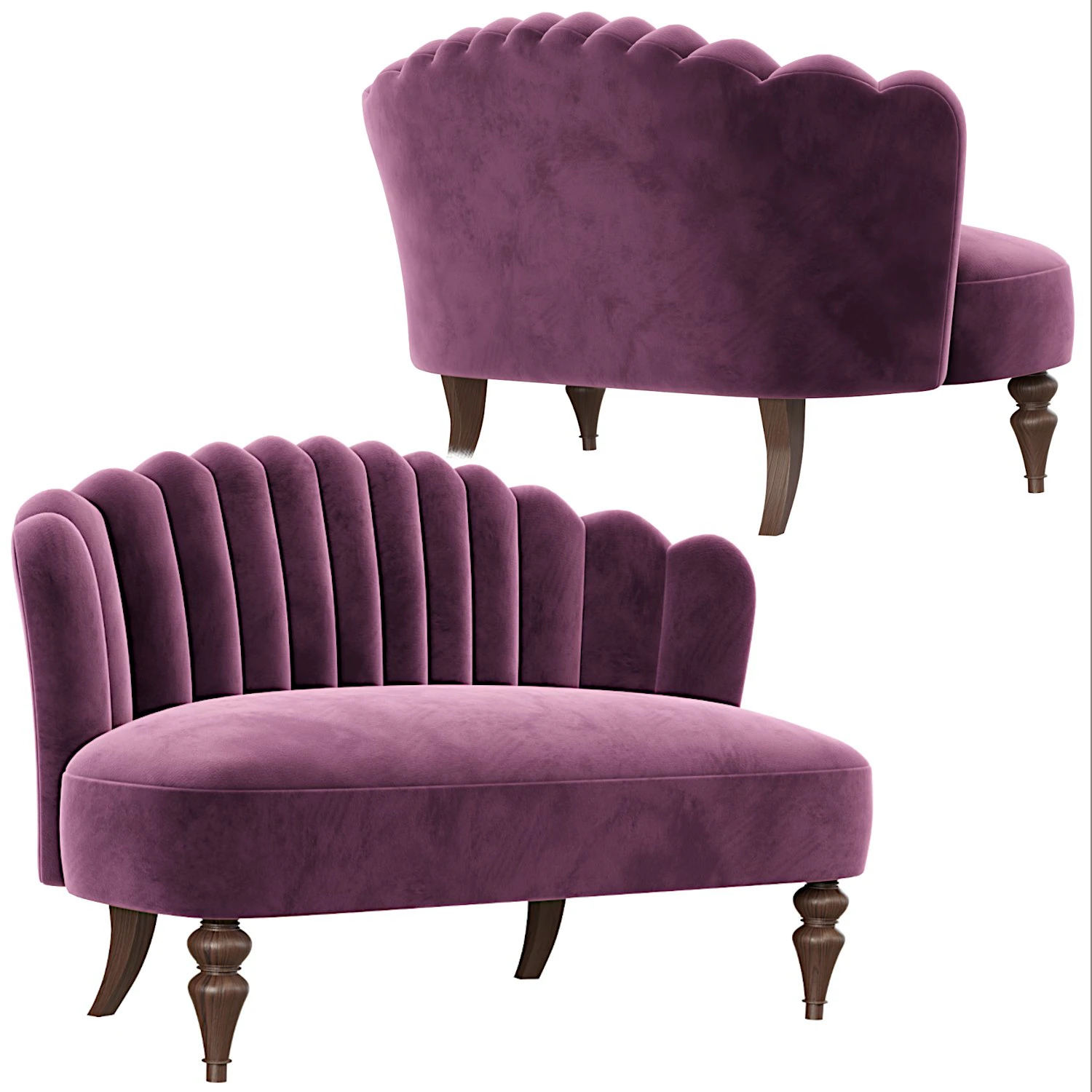 Bonni sofa 3D Model .c4d .max .obj .3ds .fbx .stl .blend 