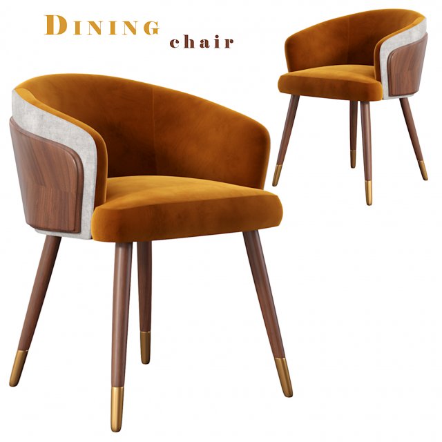 Deprimo dining chair Modelo 3D .c4d .max .obj .3ds .fbx .stl .blend 