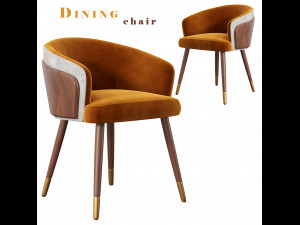 Deprimo dining chair 3D 모델