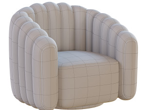 Fitz Swivel armchair 3Dモデル