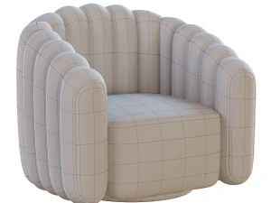 Fitz Swivel armchair 3D Model