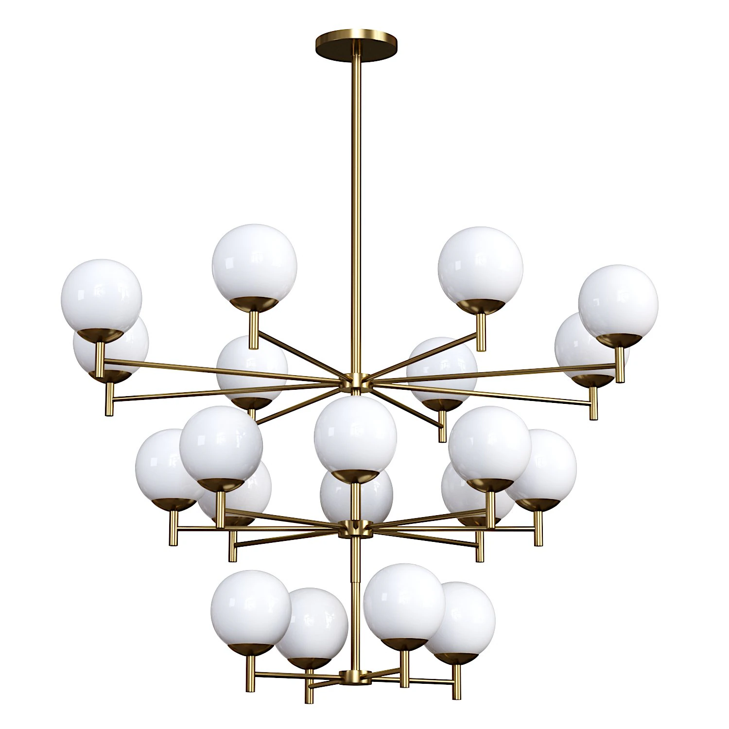 Foster chandelier 3D Model .c4d .max .obj .3ds .fbx .stl .blend