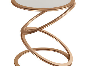 Grec Metal Round Side Table 3D Модель