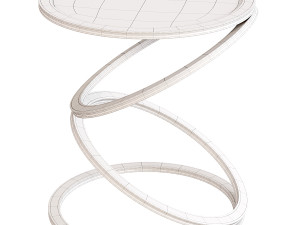 Grec Metal Round Side Table 3D Модель