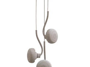 Ikebana 3-Light Pendant Lamp by Romani Saccani Architetti 3D Model