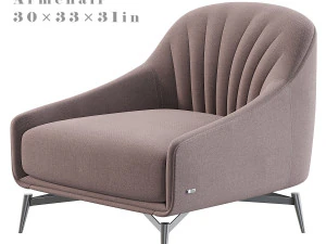 Kursi Berlengan Natuzzi Felicita Model 3D