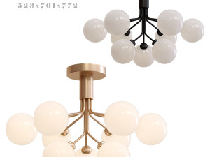 Chandelier Nuura Apiales 9 Ceiling 3D मॉडल