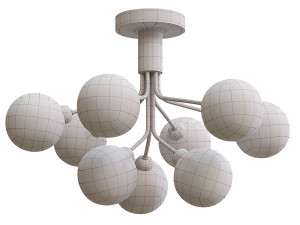 Chandelier Nuura Apiales 9 Ceiling 3D Модель
