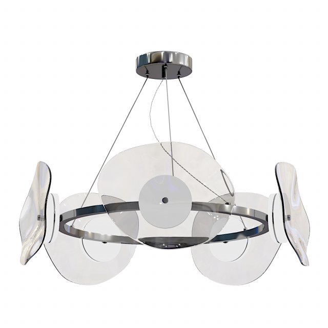 Odeon light fluent chandelier 3D Model .c4d .max .obj .3ds .fbx .stl .blend 