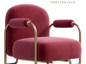Mi Armchair by Atelier dAmis Model 3D