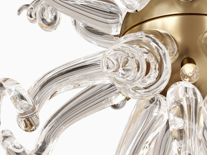 SOLAIRE MURANO GLASS CHANDELIER Modello 3D