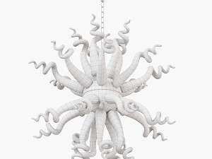 SOLAIRE MURANO GLASS CHANDELIER Modello 3D