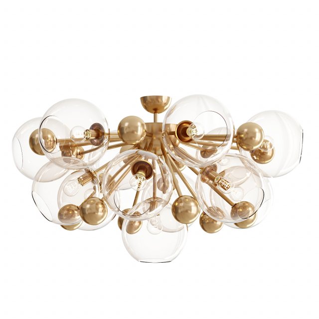 Soleil chandelier Model 3D .c4d .max .obj .3ds .fbx .stl .blend 