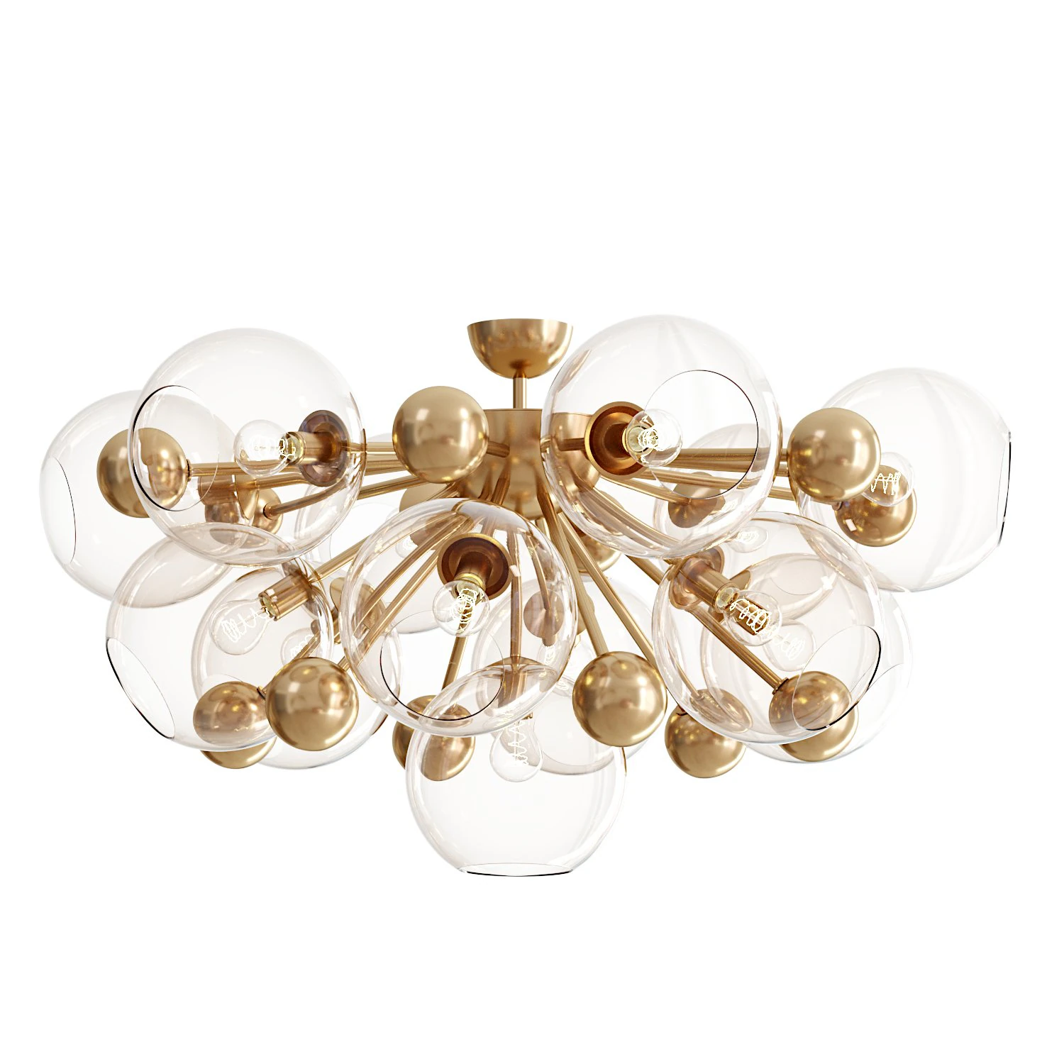 Soleil chandelier 3D Model .c4d .max .obj .3ds .fbx .stl .blend 