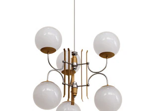 LUSTRE STILNOVO 6 LUZES Modelo 3D