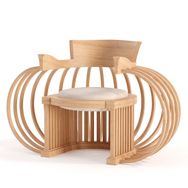Torus Chair Model 3D .c4d .max .obj .3ds .fbx .stl .blend 