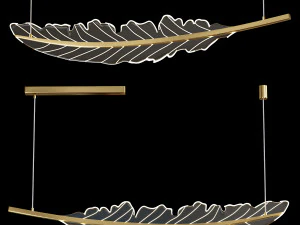 Minimalist chandelier 3D Model