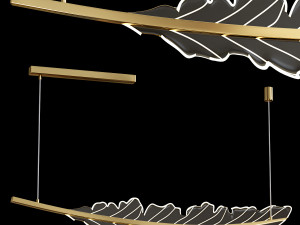 Minimalist chandelier Modèle 3D