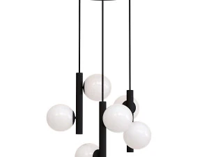 Tin Tin S3 Suspension Lamp Черная люстра Marchetti 3D Модель