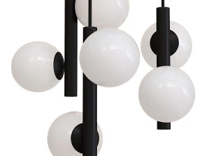 Tin Tin S3 Suspension Lamp Black Marchetti chandelier 3D Model