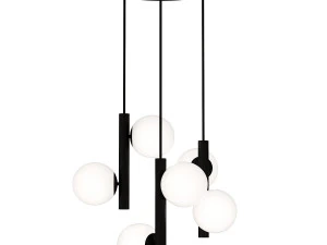Tin Tin S3 Suspension Lamp Black Marchetti chandelier 3D Model