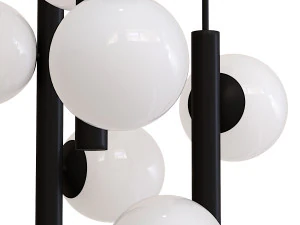 Tin Tin S3 Suspension Lamp Black Marchetti chandelier 3D Model