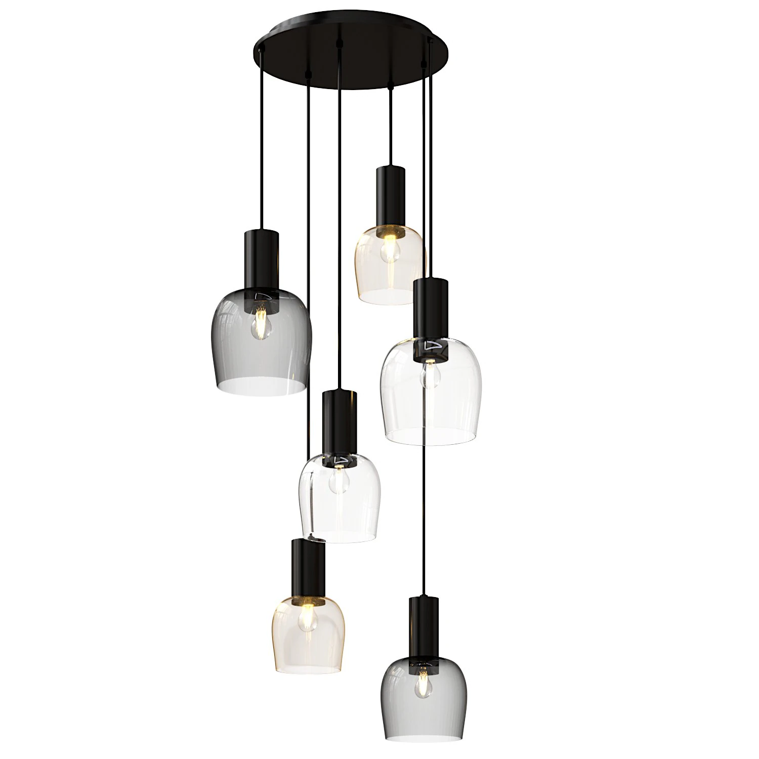 Smart Casual Pendant Light 3D Model .c4d .max .obj .3ds .fbx .stl .blend 