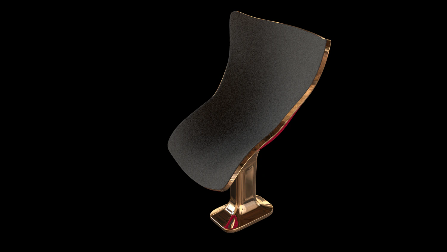 Red chair for office 3D Model .c4d .max .obj .3ds .fbx .stl .blend 