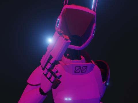 Cyber Woman 3D Model