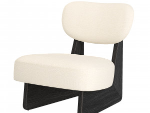 Solange Performance Boucl Armchair Model 3D