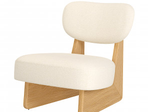 Solange Performance Boucl Armchair Model 3D