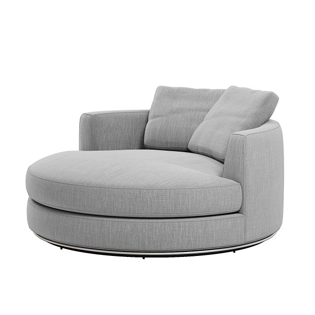 Hamilton Round Performance Fabric Swivel 15 Seater Armchair 3D Модель .c4d .max .obj .3ds .fbx .stl .blend 