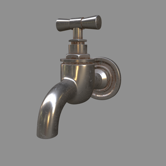 Fountain 3D Model .c4d .max .obj .3ds .fbx .stl .blend 