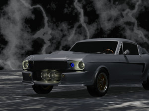 Mustang Shelby GT500 1967 3D Model