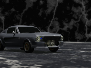 Mustang Shelby GT500 1967 3D Model