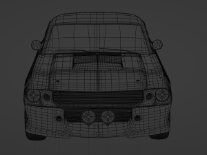 Mustang Shelby GT500 1967 3D Model