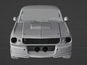 Mustang Shelby GT500 1967 3D Model