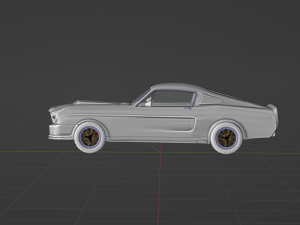 Mustang Shelby GT500 1967 3D Model