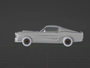 Mustang Shelby GT500 1967 3D Model