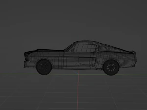 Mustang Shelby GT500 1967 3D Model