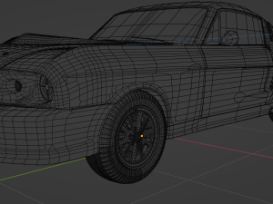 Mustang Shelby GT500 1967 3D Model