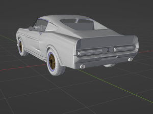 Mustang Shelby GT500 1967 3D Model