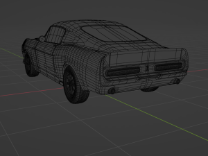 Mustang Shelby GT500 1967 3D Model