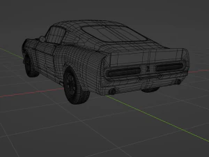 Mustang Shelby GT500 1967 3D Model