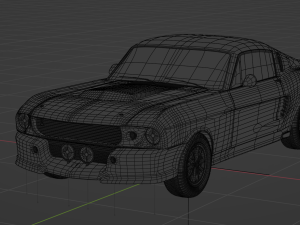 Mustang Shelby GT500 1967 3D Model