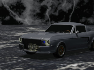 Mustang Shelby GT500 1967 3D Model